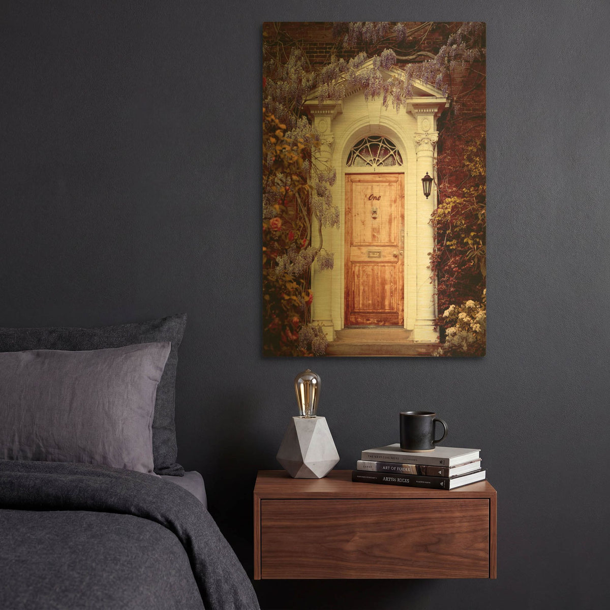 'S1194D - Dream Home' By Irene Suchocki Gold Metal Wall Art