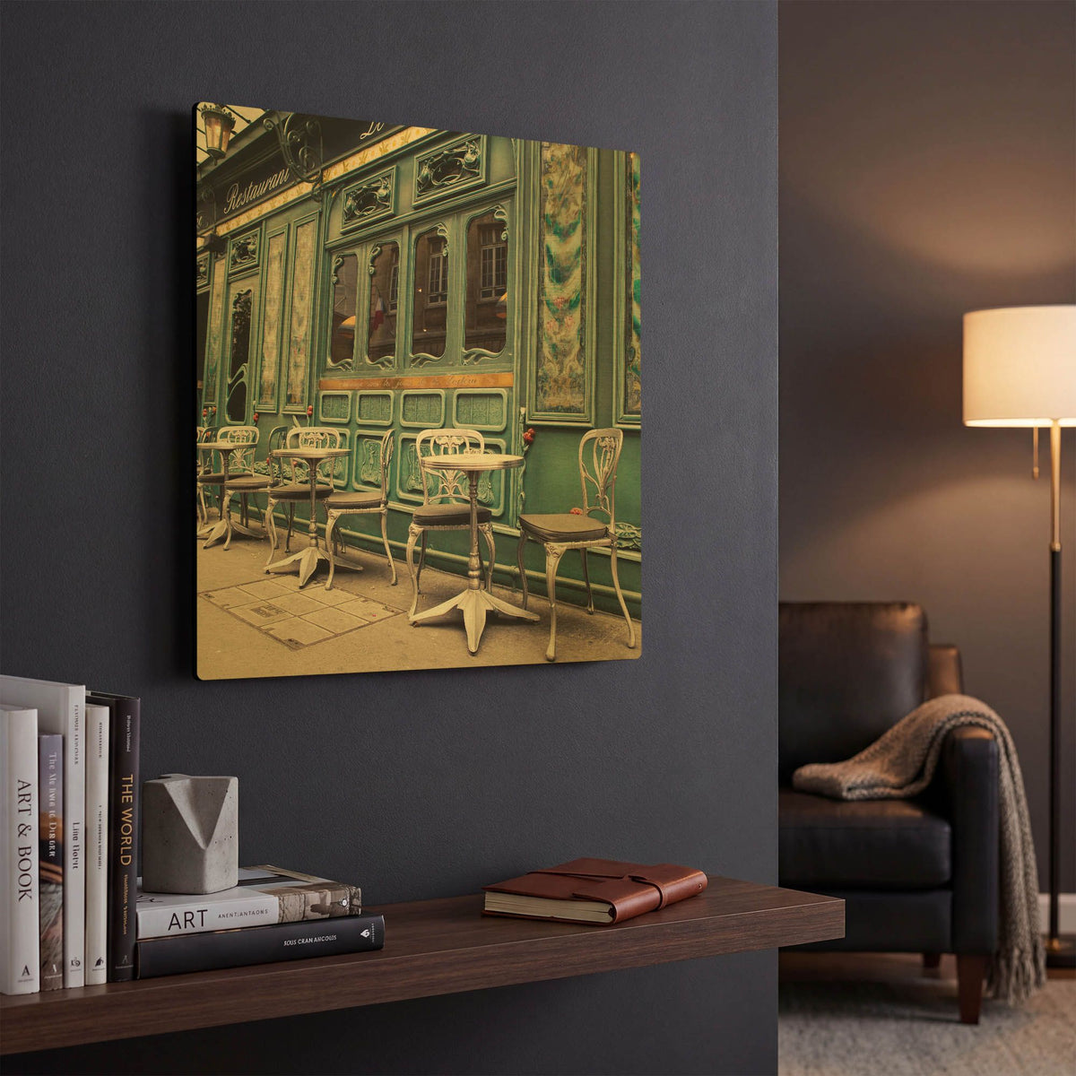 'S1195D - The Art of Dining' By Irene Suchocki Gold Metal Wall Art