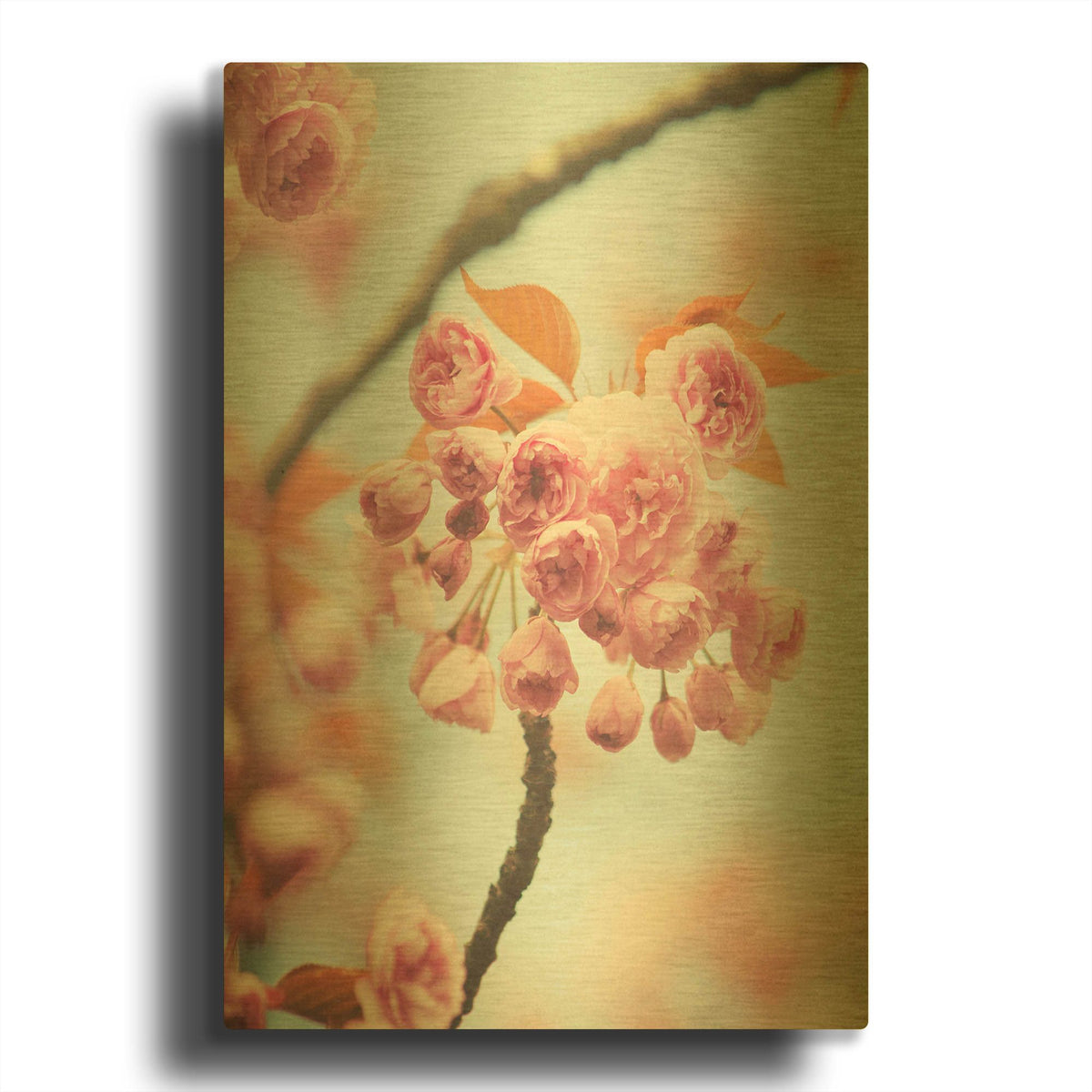 'S1278D - Waiting For Spring' By Irene Suchocki Gold Metal Wall Art
