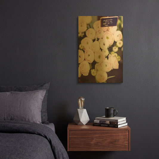 'S1279D - Flower Market' By Irene Suchocki Gold Metal Wall Art