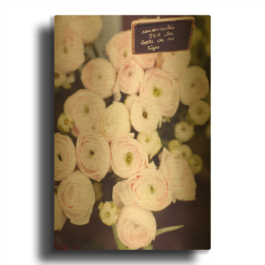 'S1279D - Flower Market' By Irene Suchocki Gold Metal Wall Art