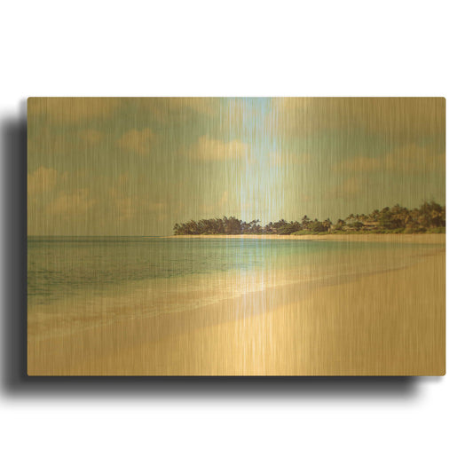 'S1283D - Nothing But Blue Skies' By Irene Suchocki Gold Metal Wall Art