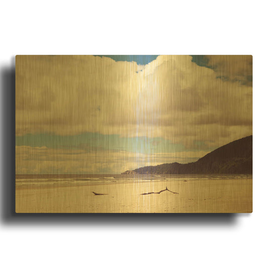 'S1284D - Breathe Easy' By Irene Suchocki Gold Metal Wall Art
