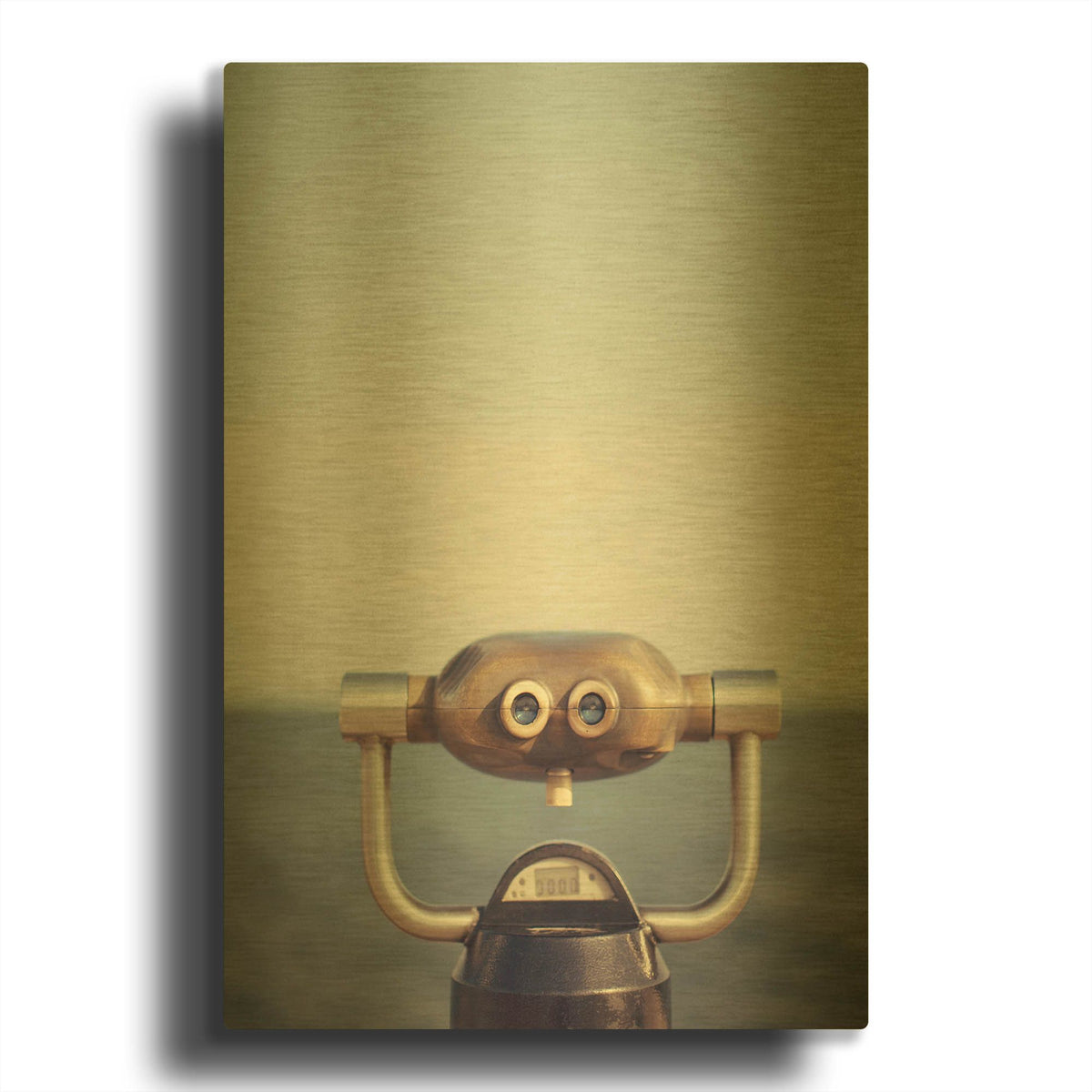 'S1304D - Lake View' By Irene Suchocki Gold Metal Wall Art