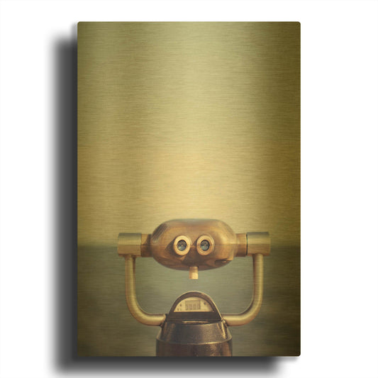 'S1304D - Lake View' By Irene Suchocki Gold Metal Wall Art