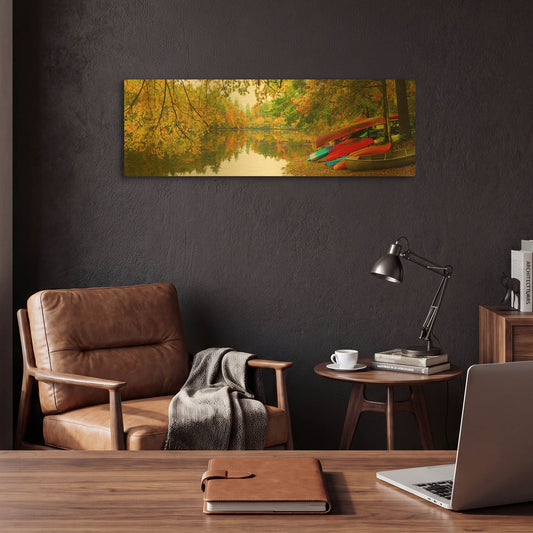 'Autumn Fleet' By Jack Reed Gold Metal Wall Art
