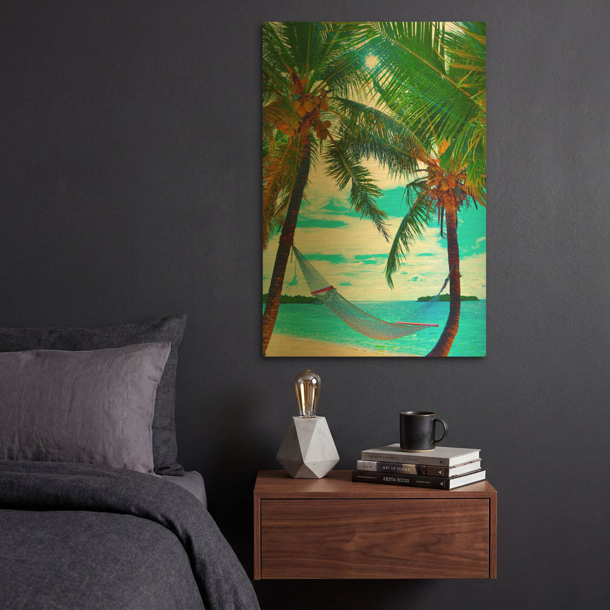 'Coconut Sun' By Jack Reed Gold Metal Wall Art