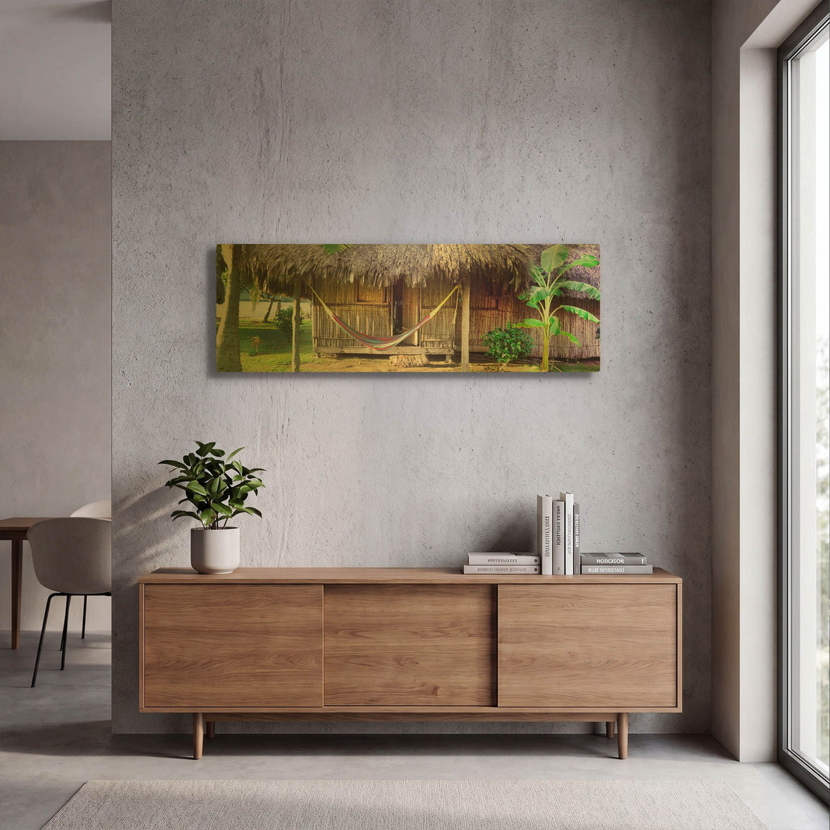 'One Fine Backyard' By Jack Reed Gold Metal Wall Art