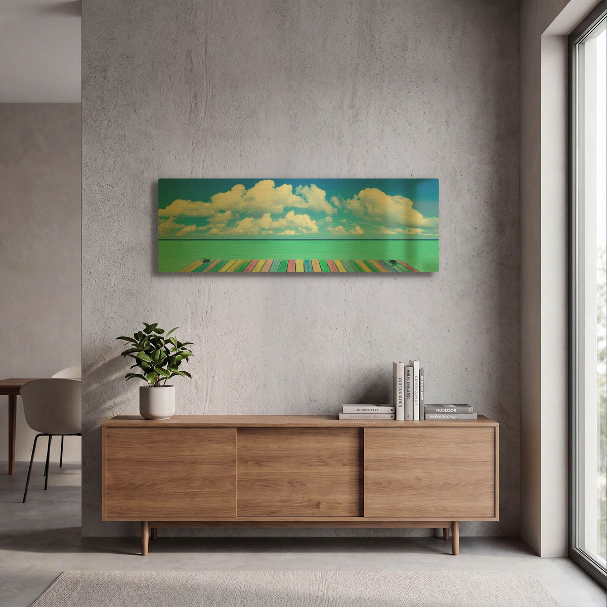 'Rainbow Deck' By Jack Reed Gold Metal Wall Art