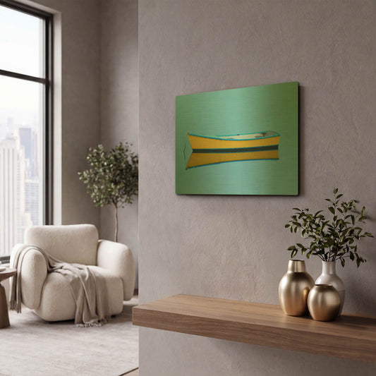 'Yellow Girl' By Jack Reed Gold Metal Wall Art