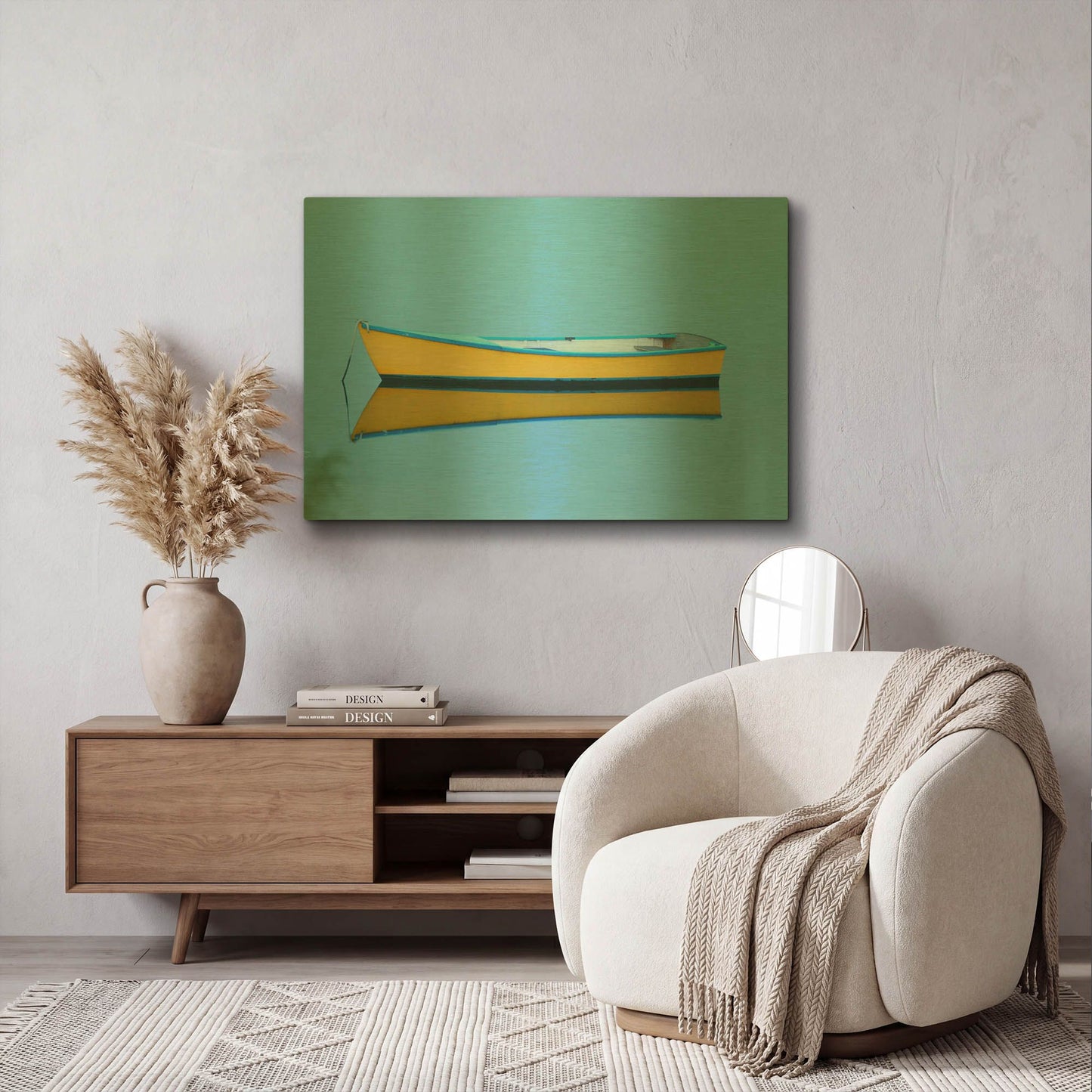 'Yellow Girl' By Jack Reed Gold Metal Wall Art