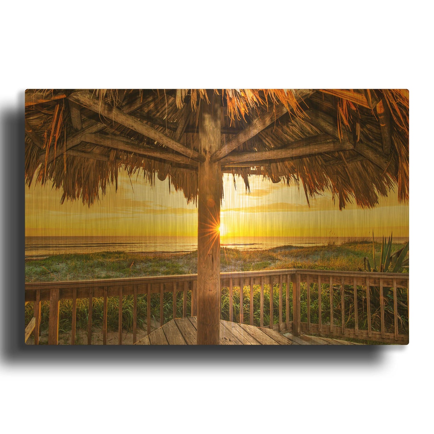 'Breakfast Place' By Jack Reed Gold Metal Wall Art