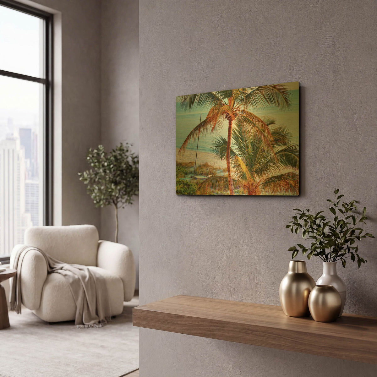 'Colors of Florida' By Jack Reed Gold Metal Wall Art
