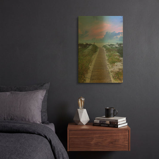 'Sunrise Walk' By Jack Reed Gold Metal Wall Art
