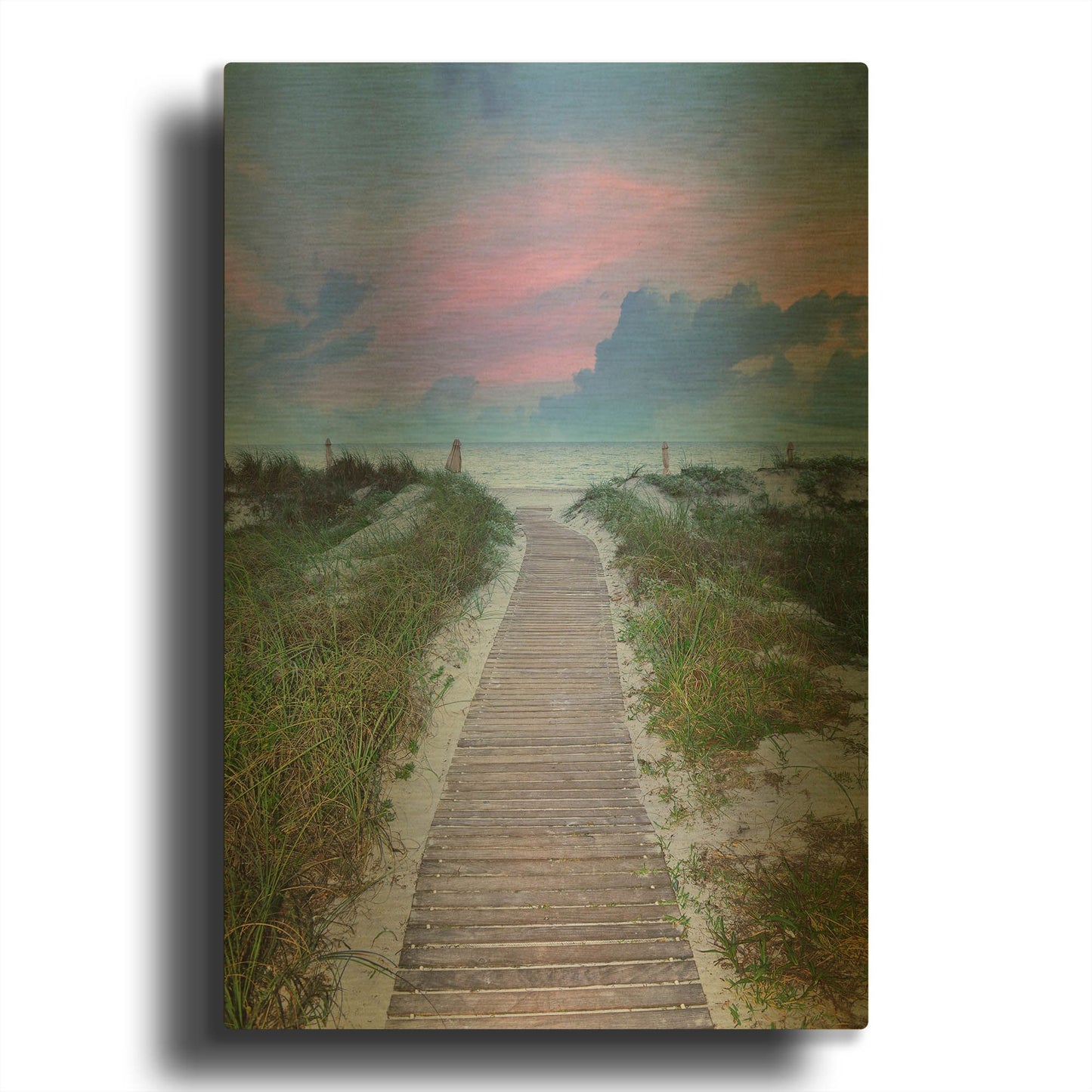 'Sunrise Walk' By Jack Reed Gold Metal Wall Art