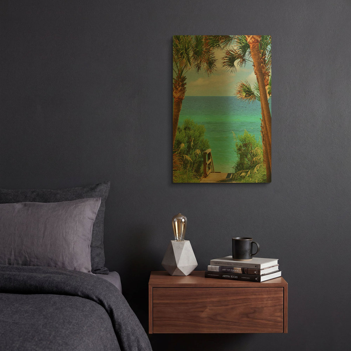 'Stairs' By Jack Reed Gold Metal Wall Art