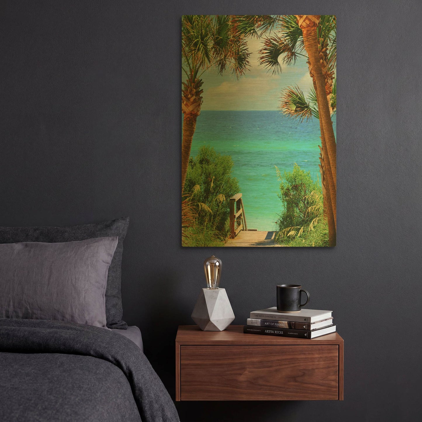 'Stairs' By Jack Reed Gold Metal Wall Art