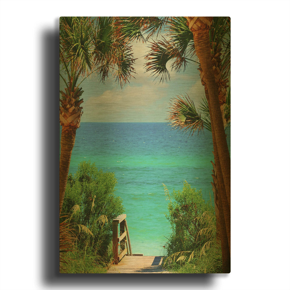 'Stairs' By Jack Reed Gold Metal Wall Art