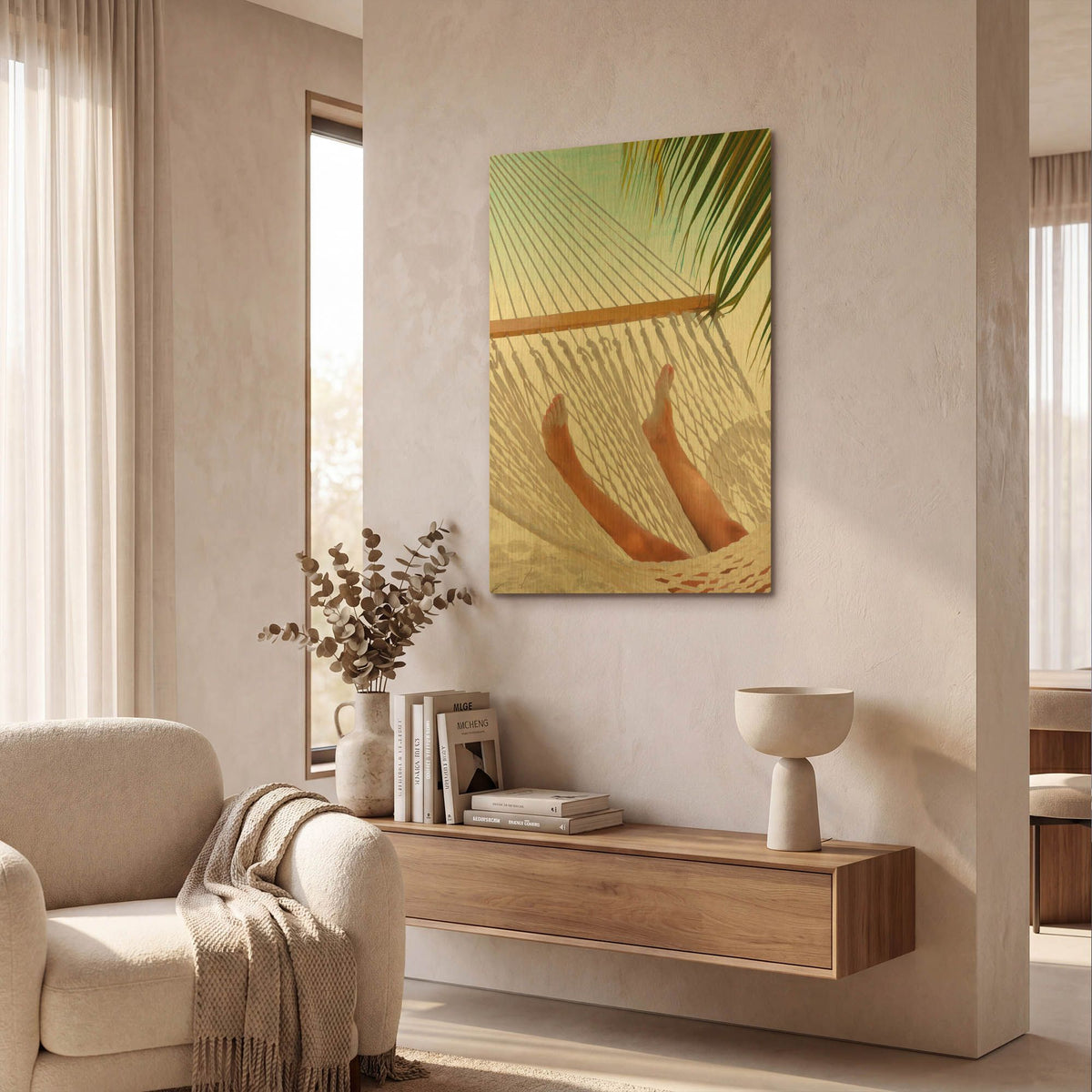 'Exhale' By Jack Reed Gold Metal Wall Art
