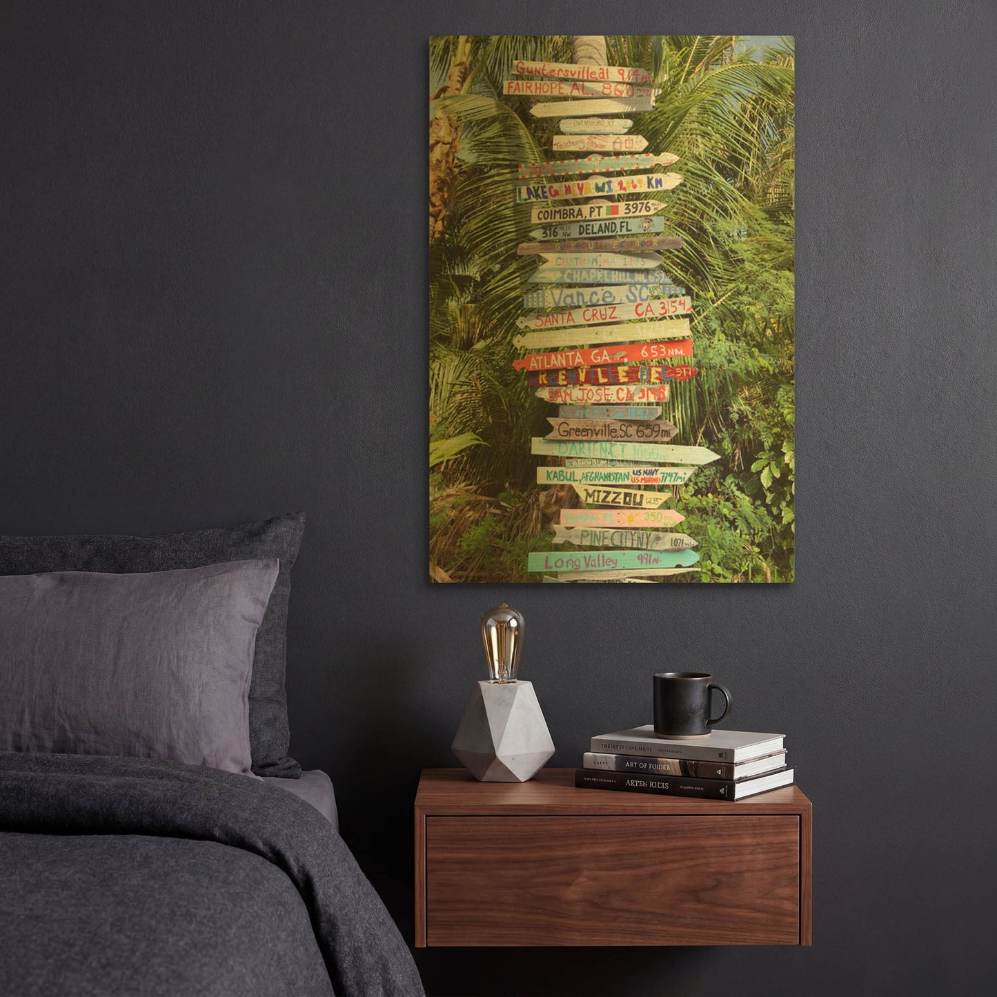 'Signs' By Jack Reed Gold Metal Wall Art