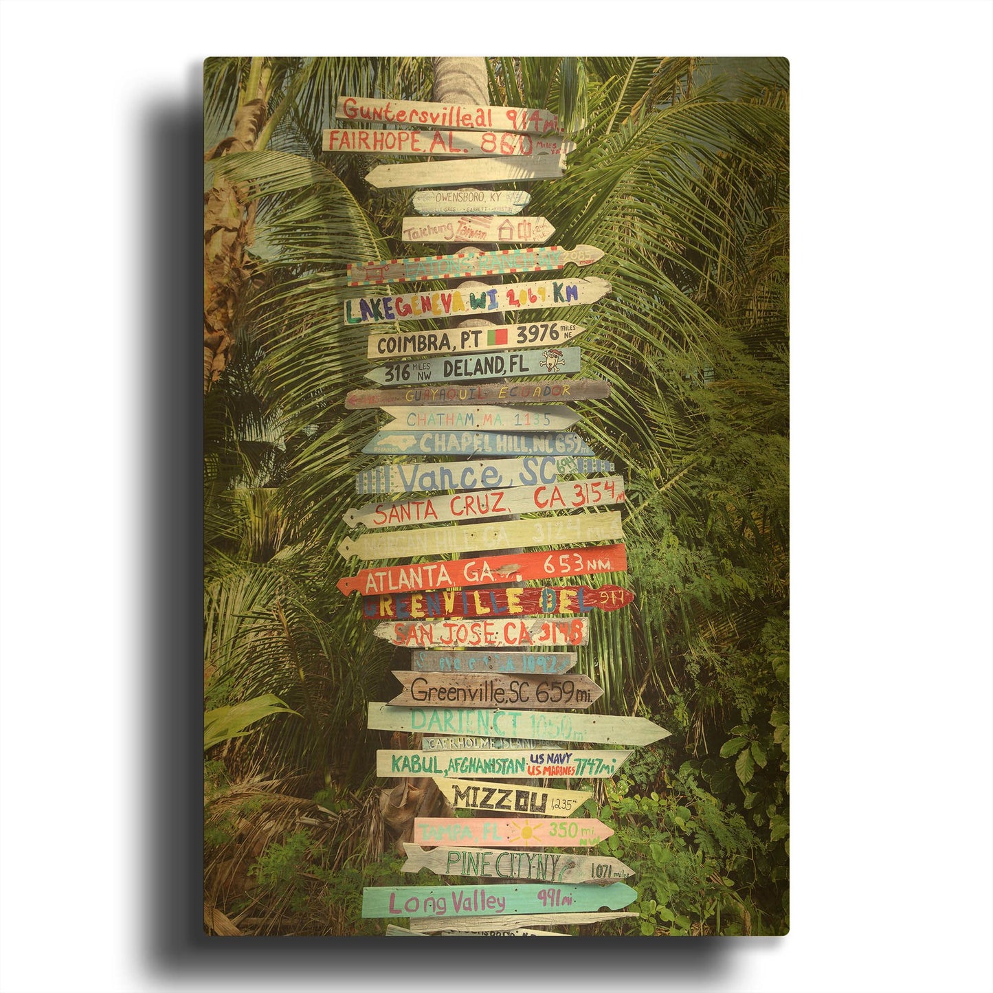 'Signs' By Jack Reed Gold Metal Wall Art