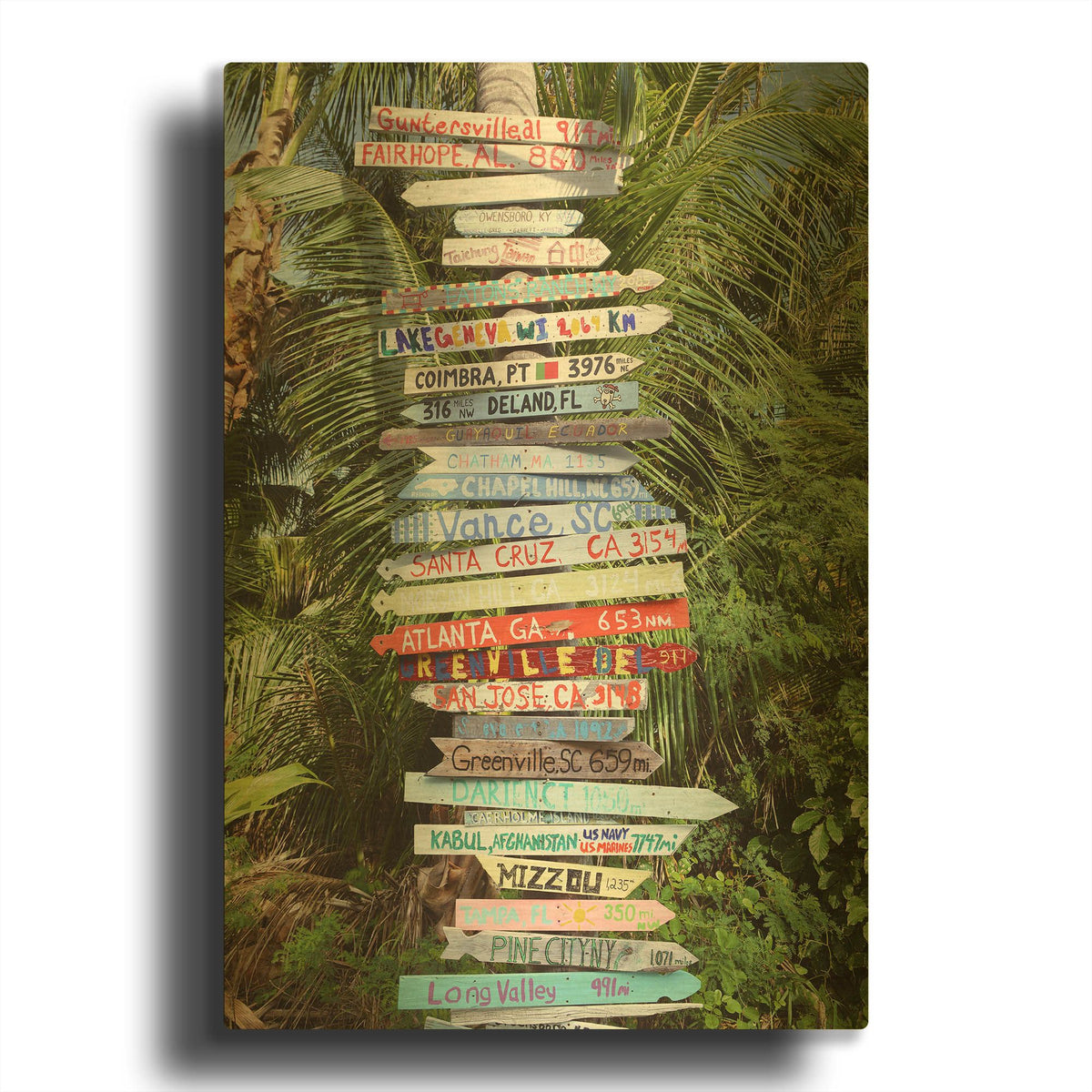 'Signs' By Jack Reed Gold Metal Wall Art