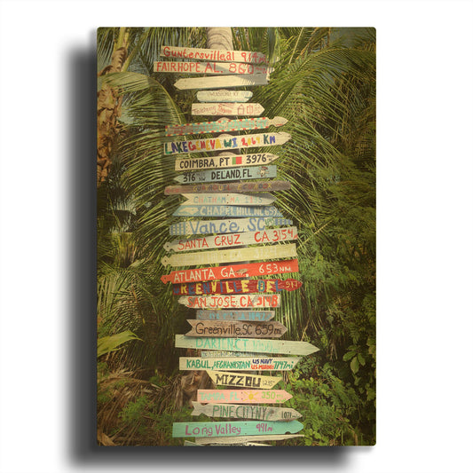 'Signs' By Jack Reed Gold Metal Wall Art