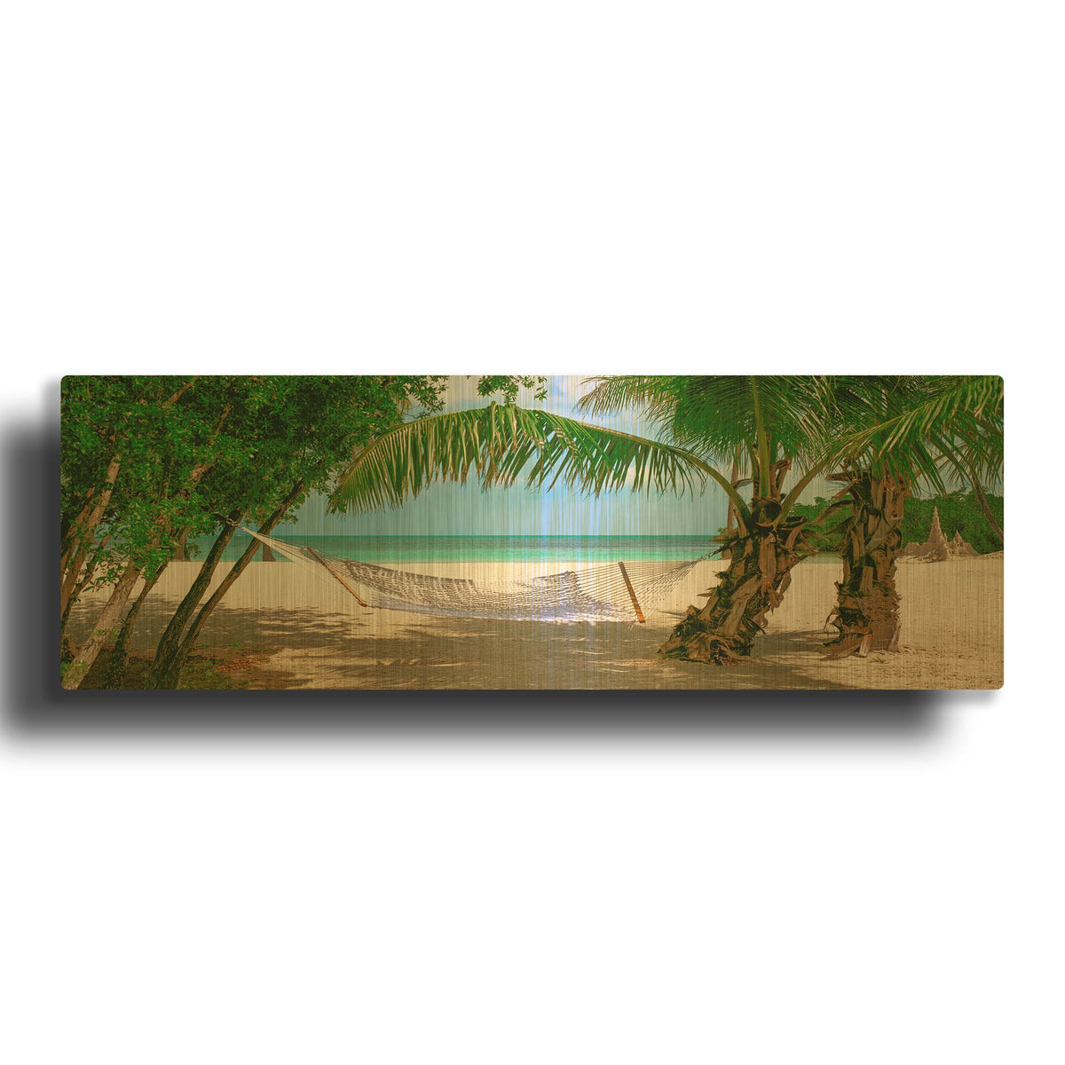 'Sand Castle' By Jack Reed Gold Metal Wall Art