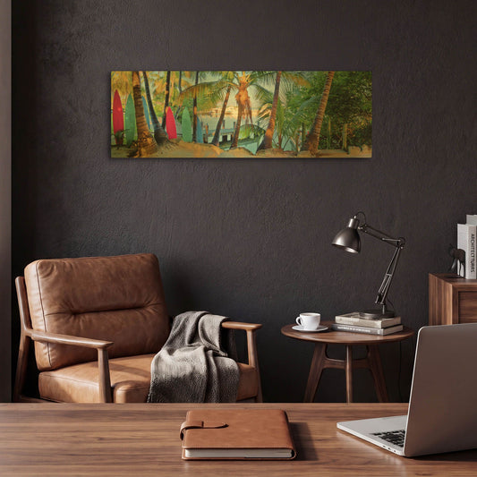 'Island Style' By Jack Reed Gold Metal Wall Art