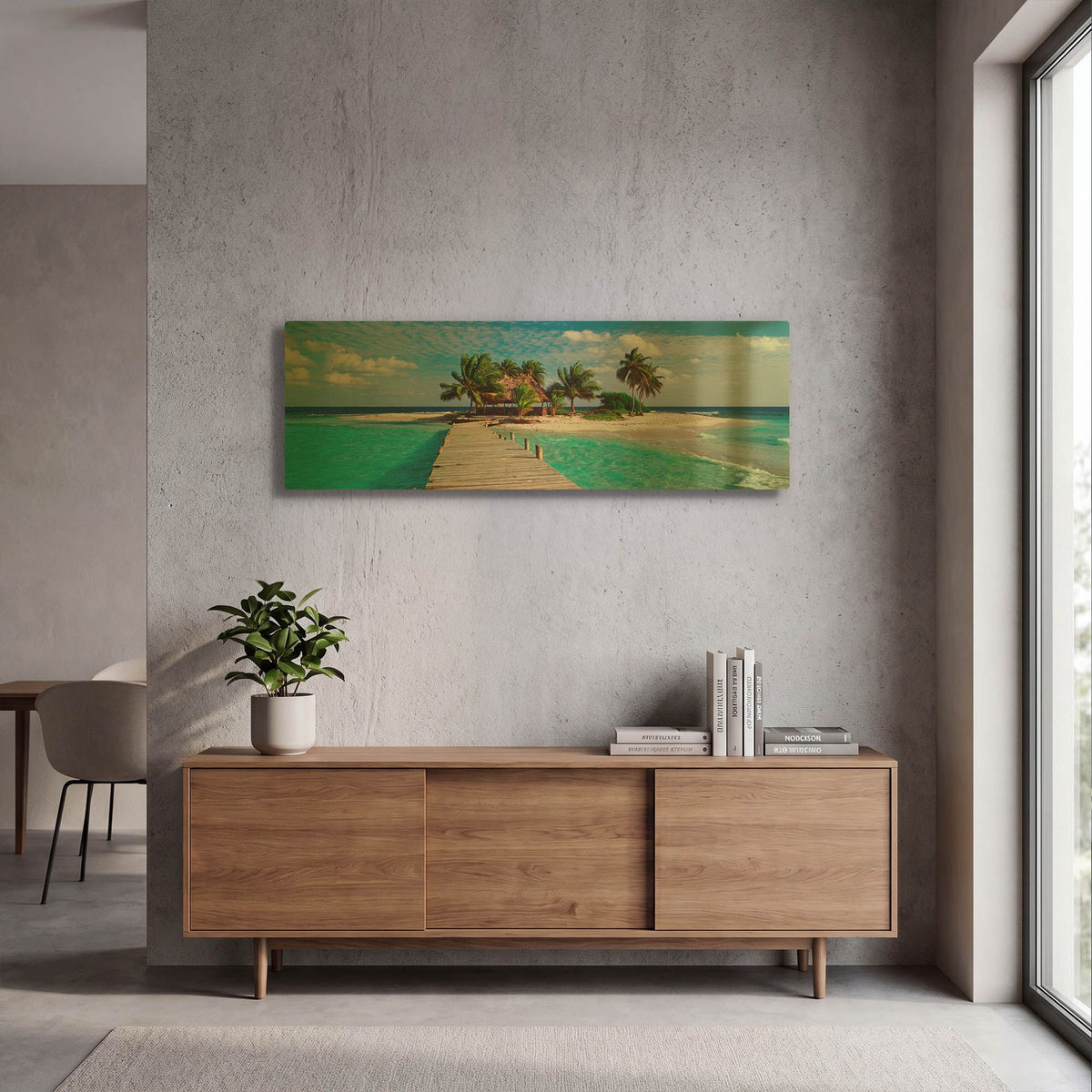 'Island Life' By Jack Reed Gold Metal Wall Art