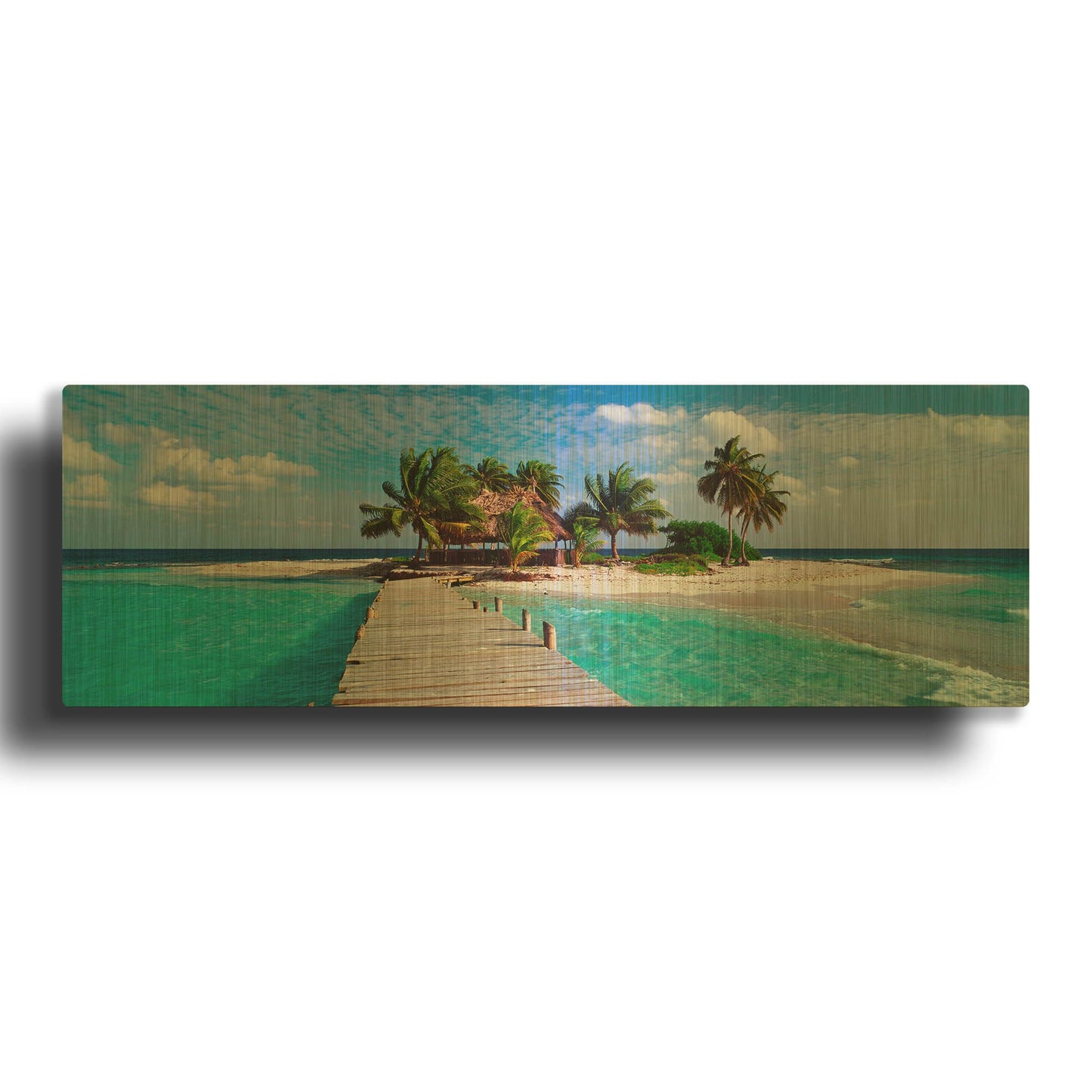 'Island Life' By Jack Reed Gold Metal Wall Art