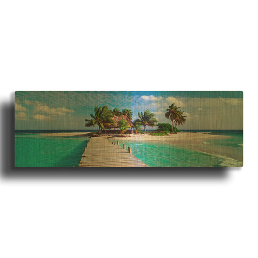 'Island Life' By Jack Reed Gold Metal Wall Art