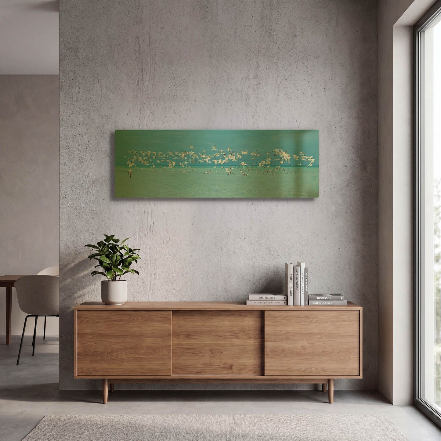 'Sugarlife Seabirds' By Jack Reed Gold Metal Wall Art