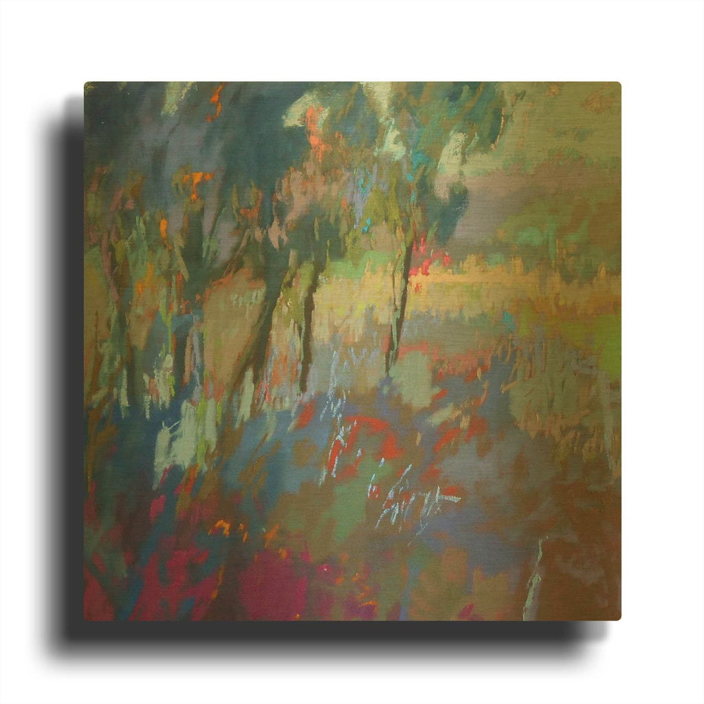 'Color Field 44' By Jane Schmidt Gold Metal Wall Art