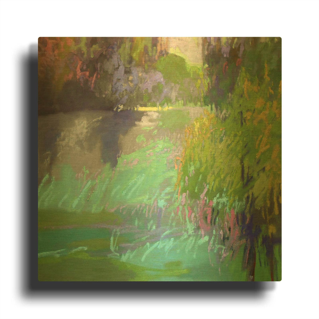 'Flowing Through' By Jane Schmidt Gold Metal Wall Art