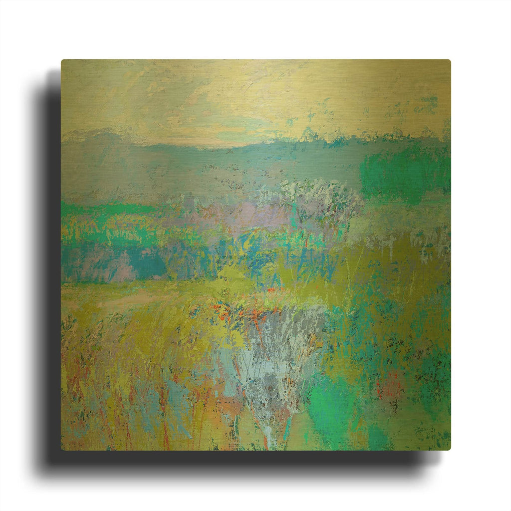 'Color Field 41' By Jane Schmidt Gold Metal Wall Art