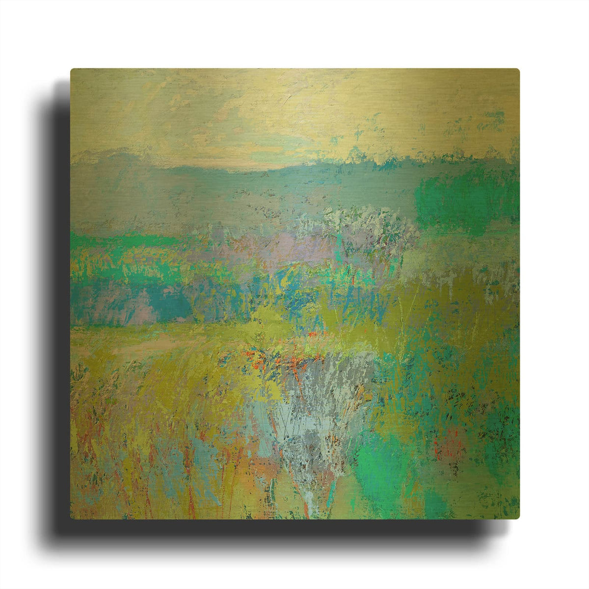 'Color Field 41' By Jane Schmidt Gold Metal Wall Art