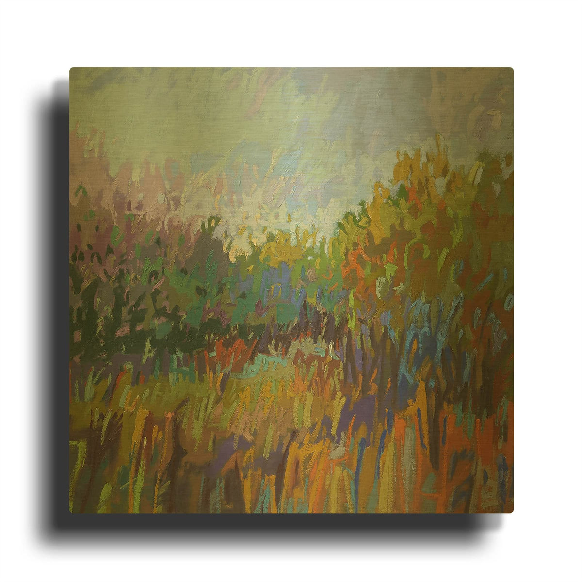 'Color Field 62' By Jane Schmidt Gold Metal Wall Art