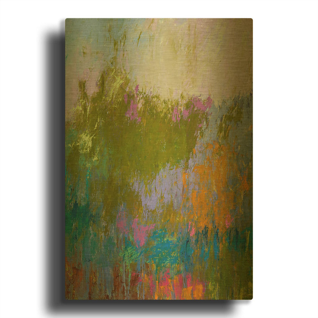 'Landscape Within, Right' By Jane Schmidt Gold Metal Wall Art