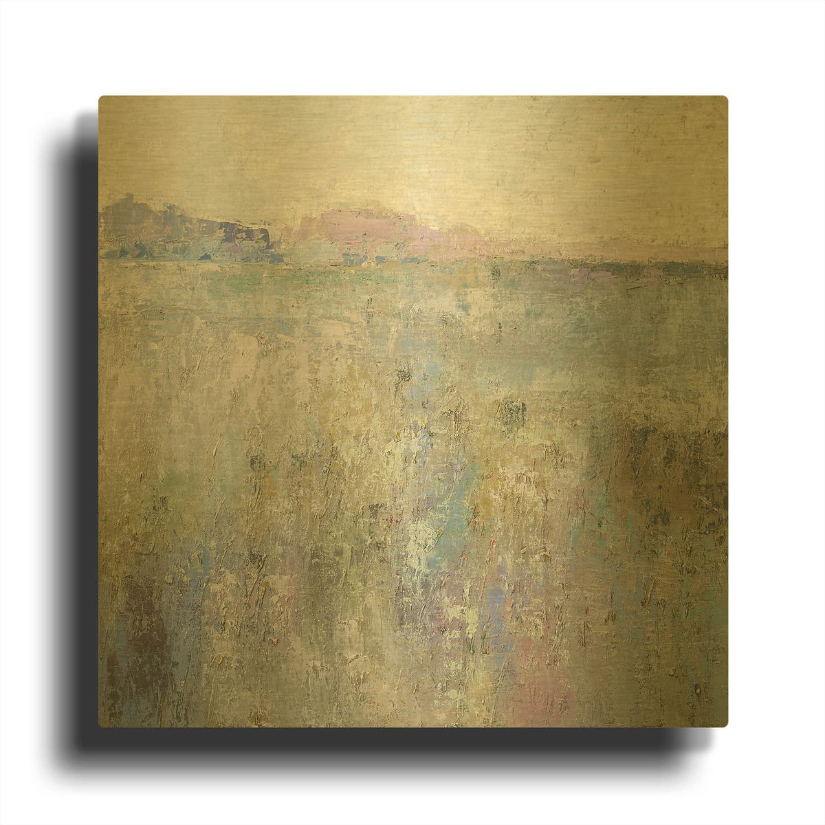 'Paysage Thirteen' By Jane Schmidt Gold Metal Wall Art
