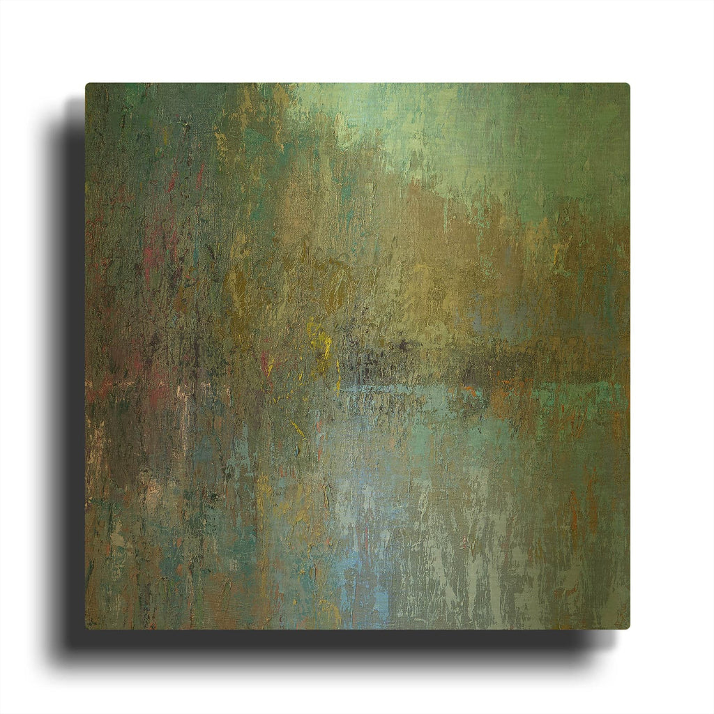 'Treescape Two' By Jane Schmidt Gold Metal Wall Art