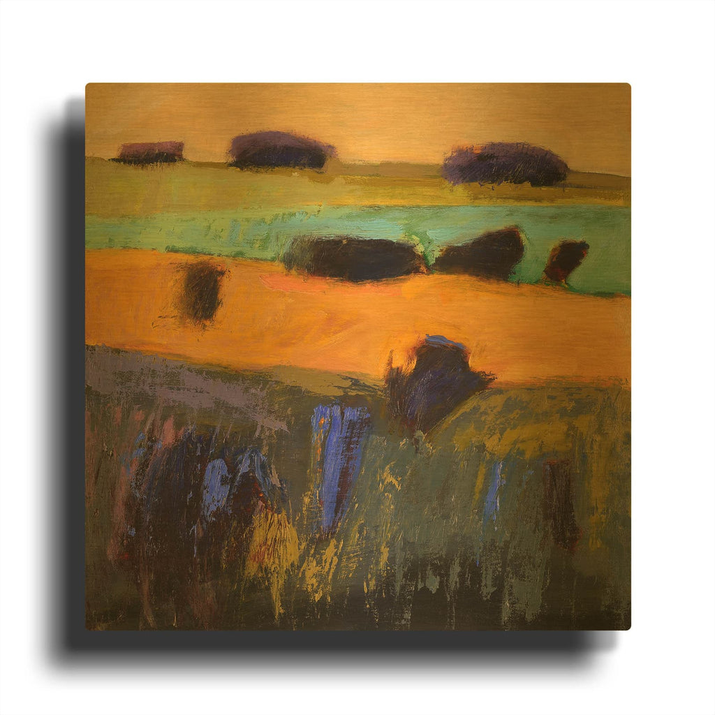 'From What I Imagined' By Jane Schmidt Gold Metal Wall Art