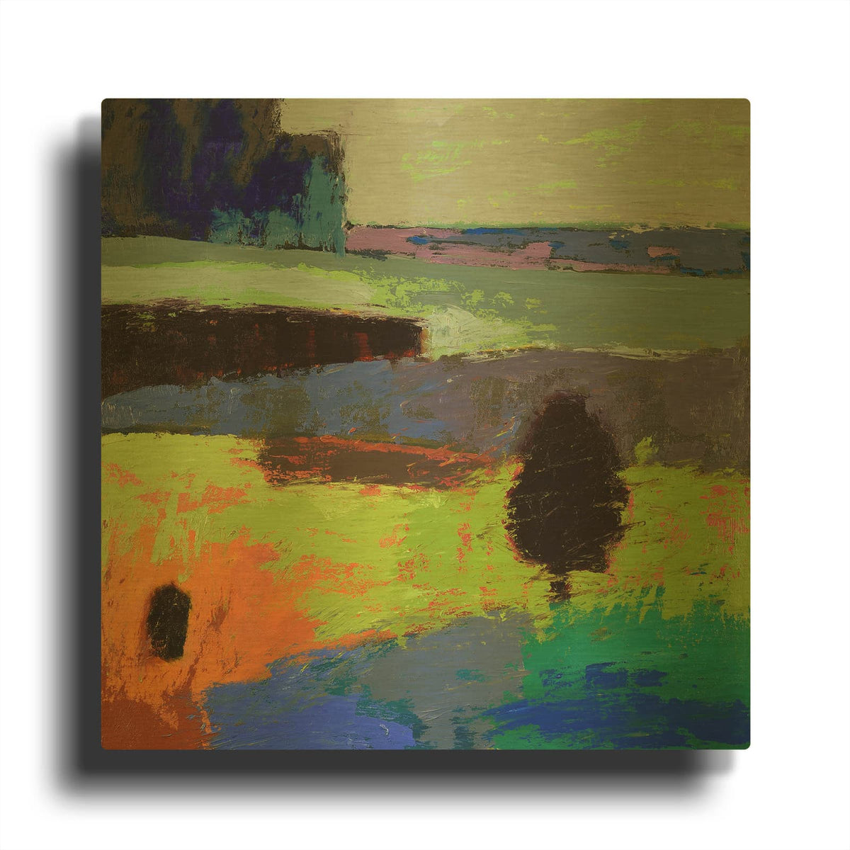 'From What I Know' By Jane Schmidt Gold Metal Wall Art