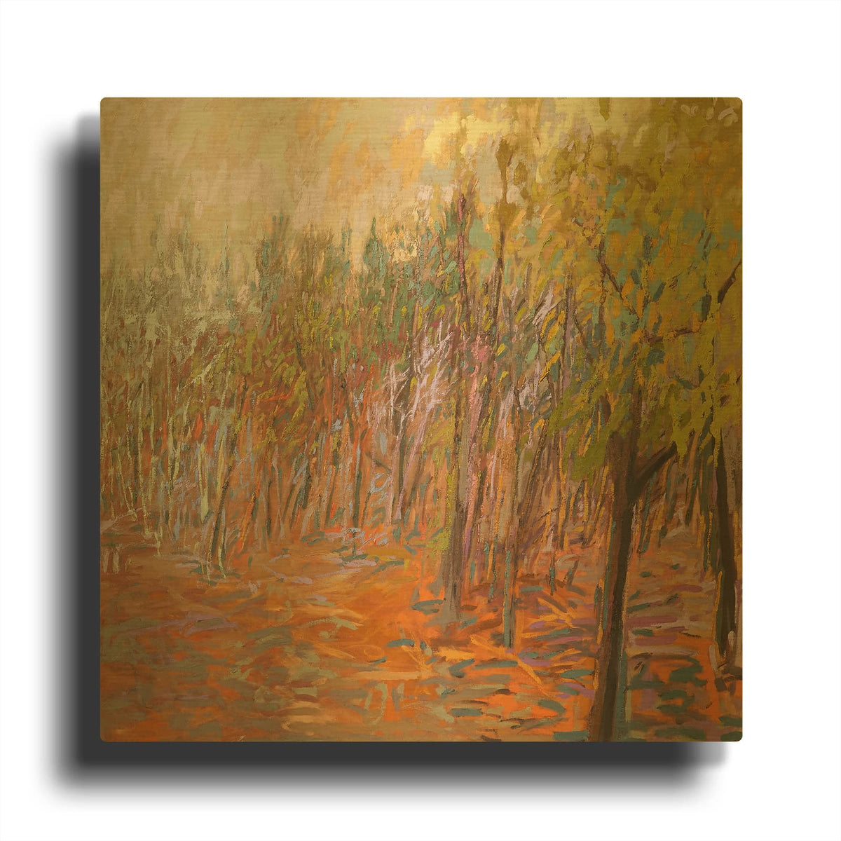'From Where I Stood' By Jane Schmidt Gold Metal Wall Art