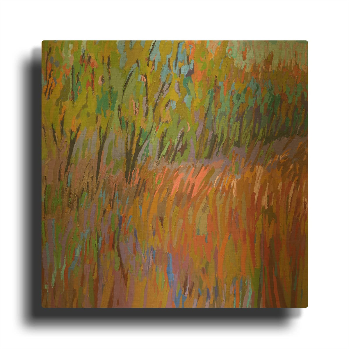 'Pastoral XVII' By Jane Schmidt Gold Metal Wall Art