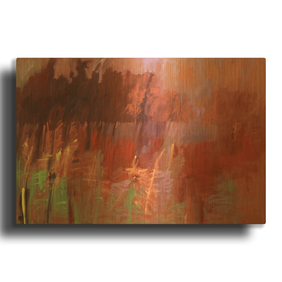 'Once Autumn' By Jane Schmidt Gold Metal Wall Art