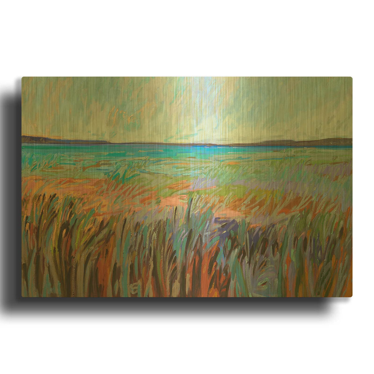 'Summer' By Jane Schmidt Gold Metal Wall Art