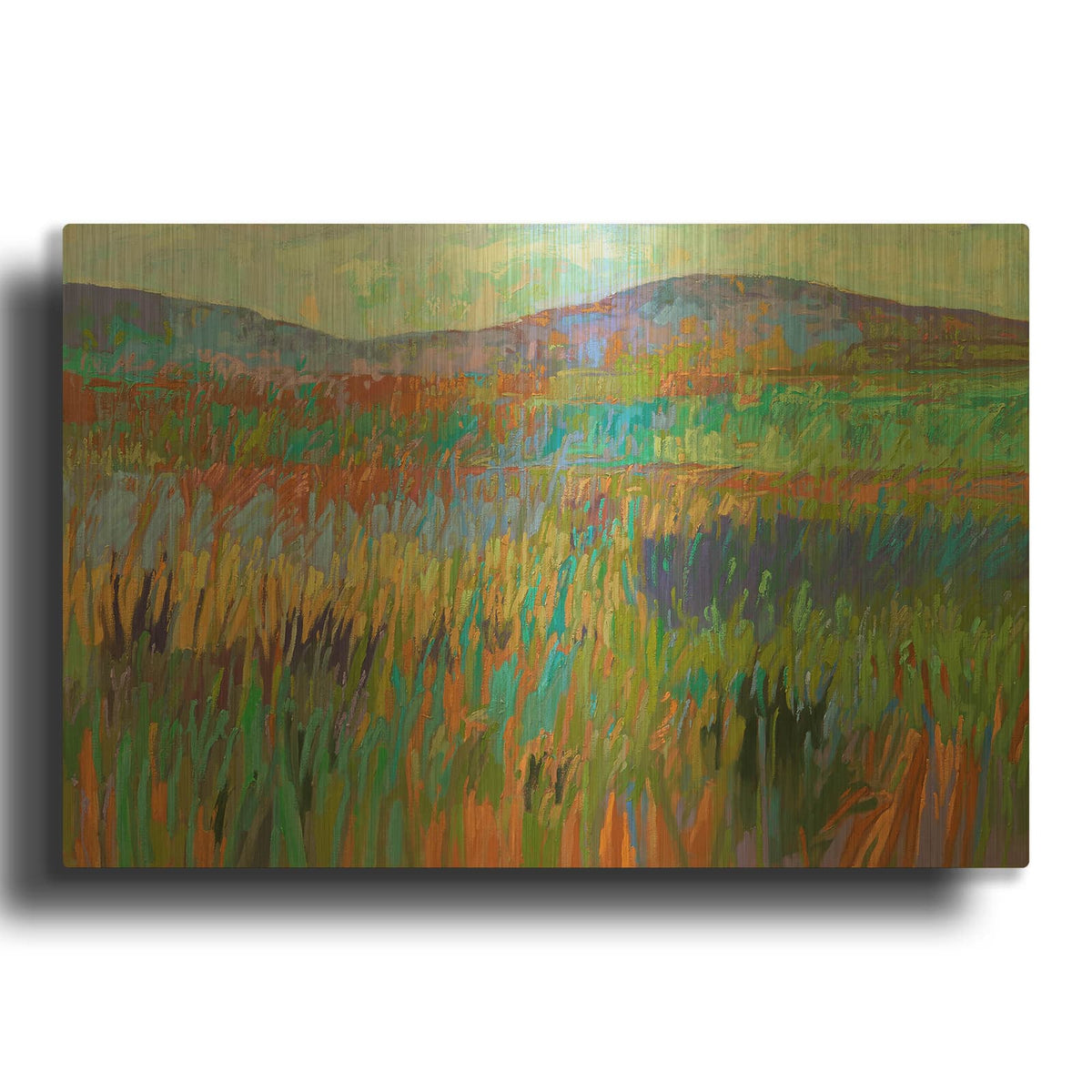 'Color Field 68' By Jane Schmidt Gold Metal Wall Art