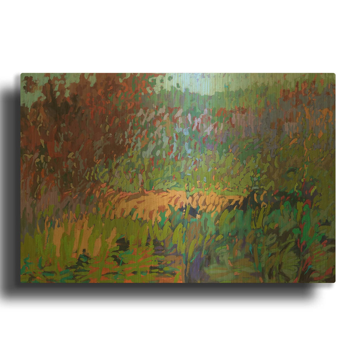 'Color Field 72' By Jane Schmidt Gold Metal Wall Art