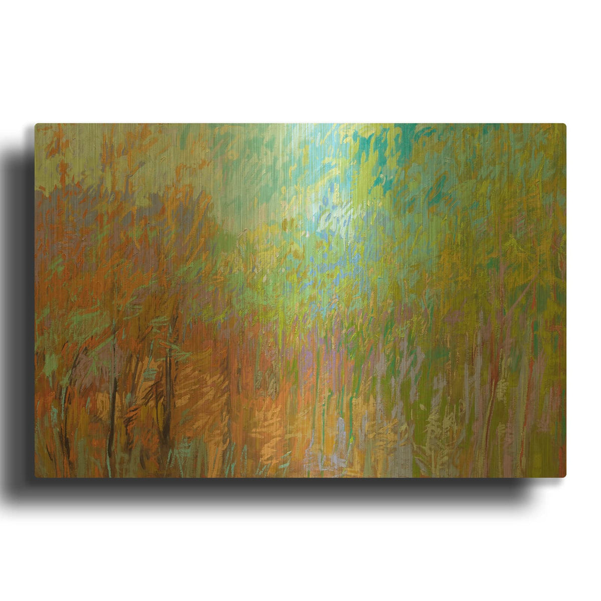 'Color Field 55' By Jane Schmidt Gold Metal Wall Art